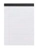 8.5"x11.5" White, Wide Rule Perforated Writing Pad